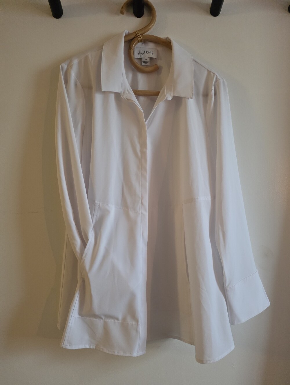 Joseph Ribbkoff White Button Up Blouse Large